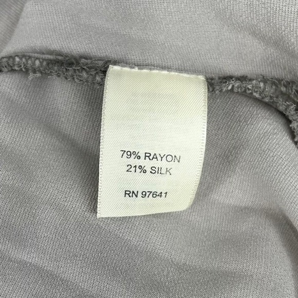 J Jill Velvet Button Front Blouse Top Petite SP Taupe Long Sleeve - Picture 5 of 14